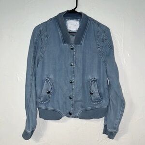 Anthropologie Lyocell Bomber Jacket